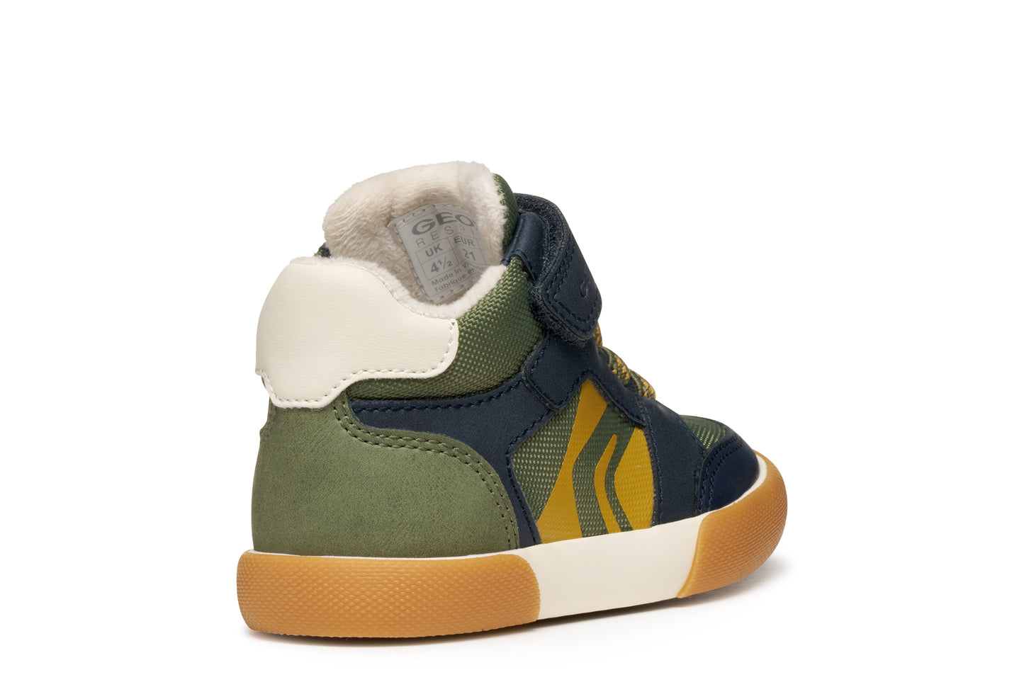 Geox Gisli Infants Boys Green Navy High Top Boot