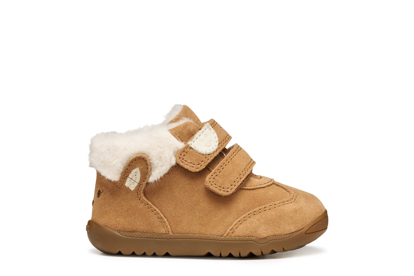 Geox Macchia Girls Whisky Brown Suede Ankle Boot