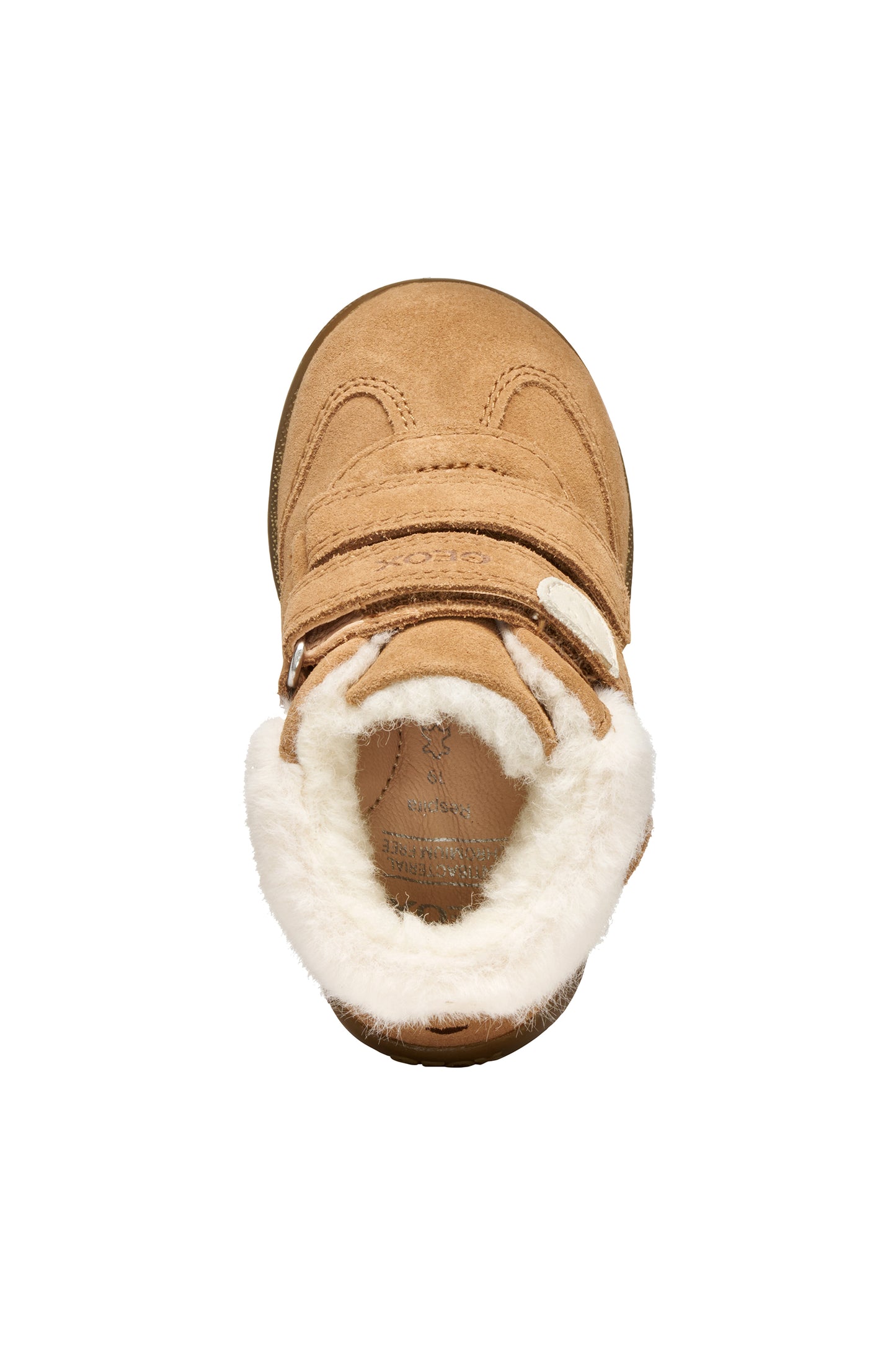 Geox Macchia Girls Whisky Brown Suede Ankle Boot