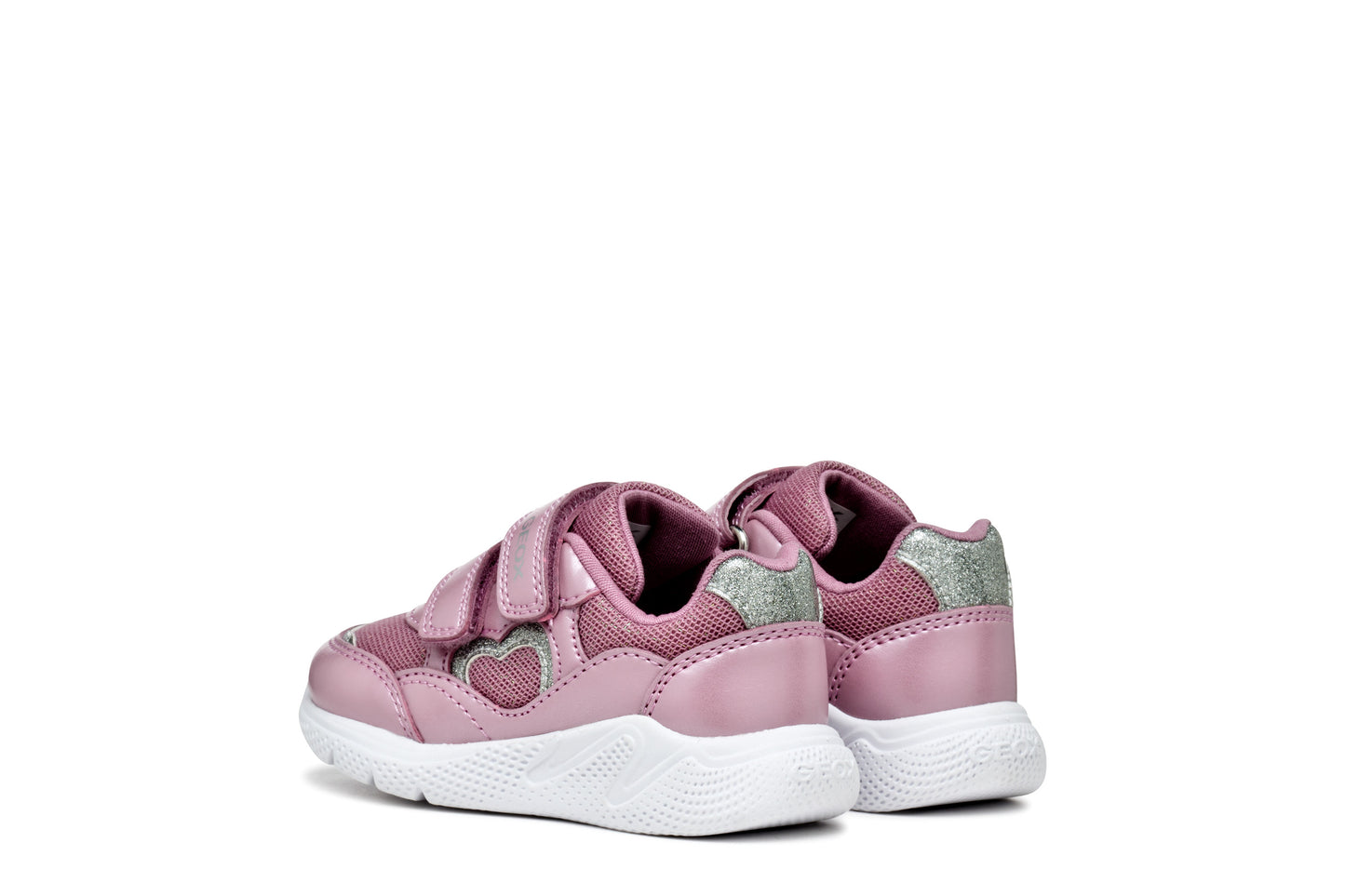 Geox Sprintye Girls Toddler Rose Pink Heart Trainer