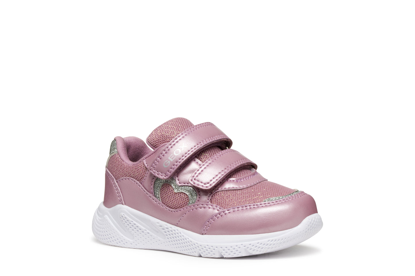 Geox Sprintye Girls Toddler Rose Pink Heart Trainer