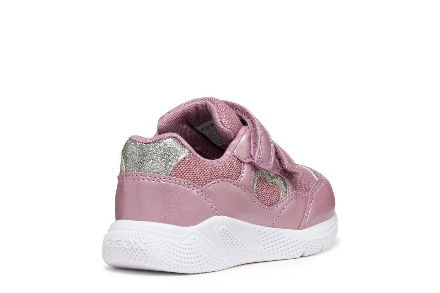 Geox Sprintye Girls Toddler Rose Pink Heart Trainer