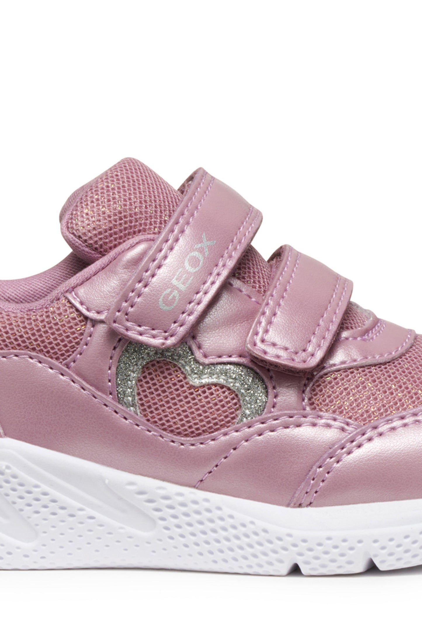 Geox Sprintye Girls Toddler Rose Pink Heart Trainer