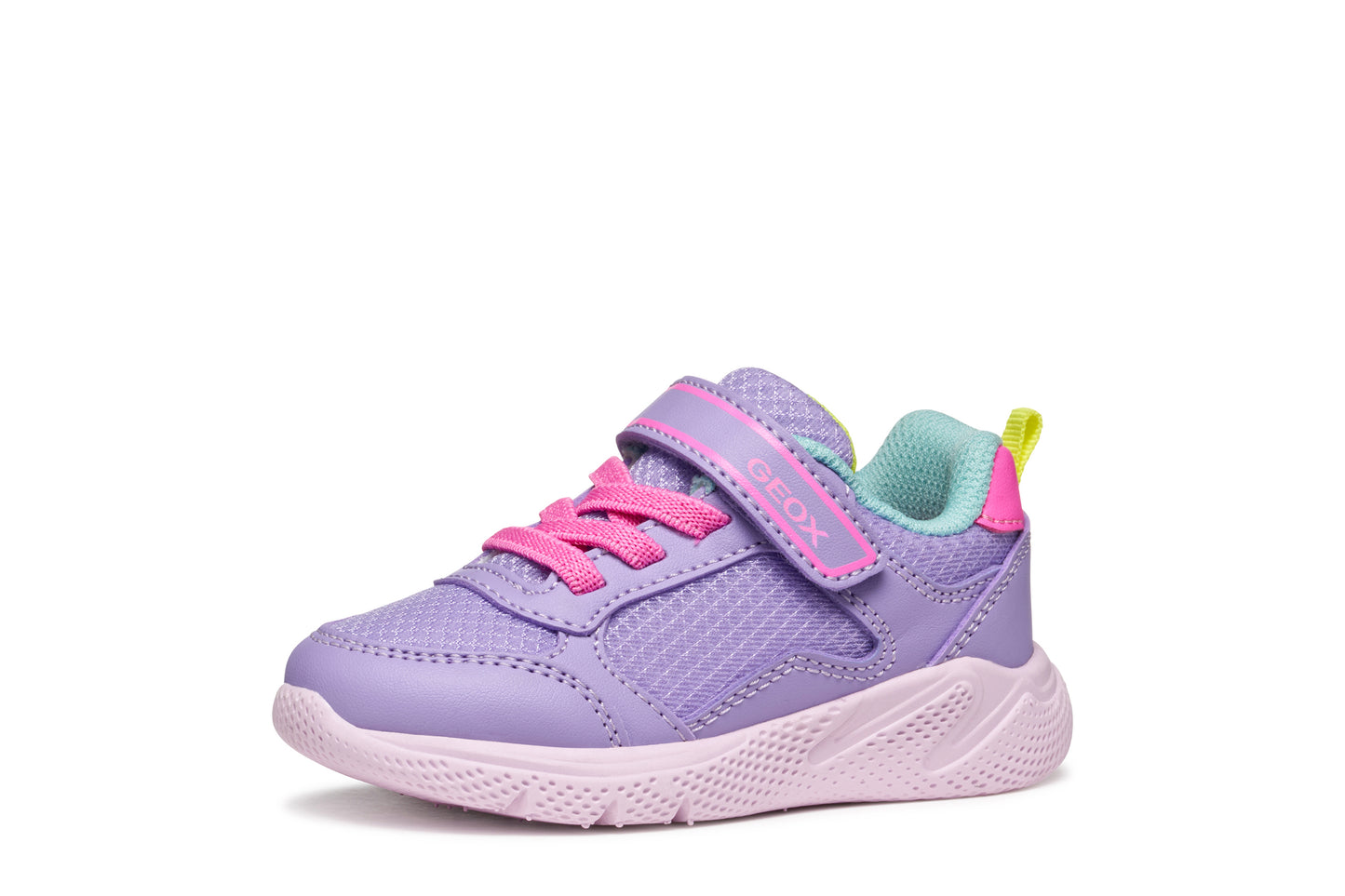 Geox Sprintye Girls Toddler Dark Lilac Fuchsia Trainer