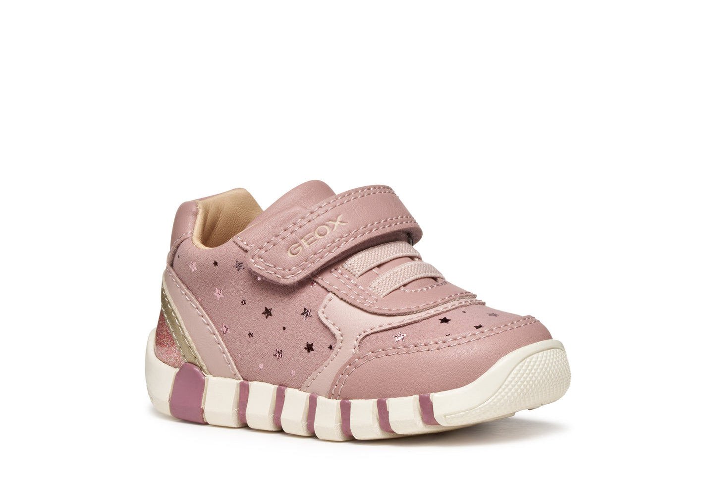 Geox Iupidoo Girls Antique Rose Trainer