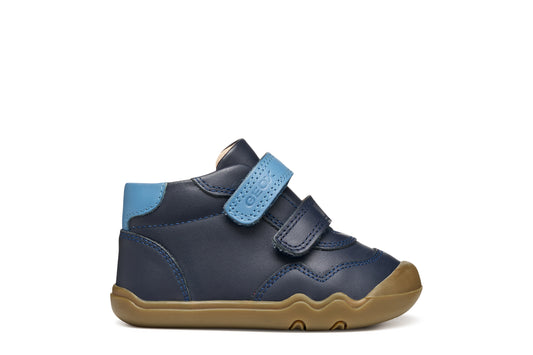 Geox SteppieUp Boys Navy Barefoot Ankle Boot