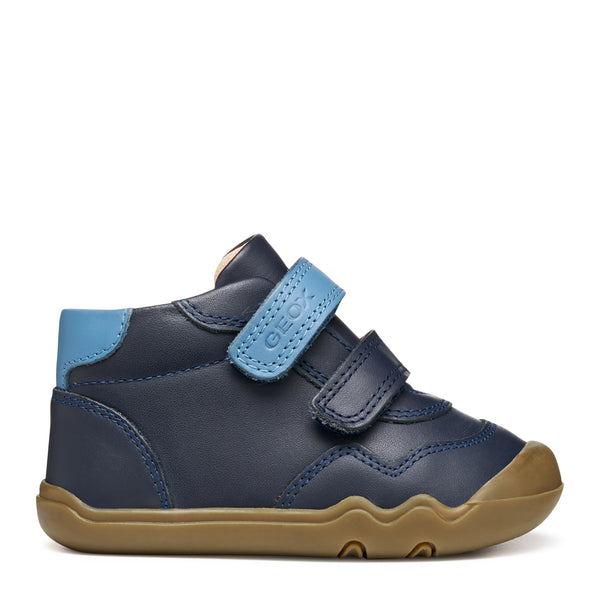 Geox SteppieUp Boys Navy Barefoot Ankle Boot