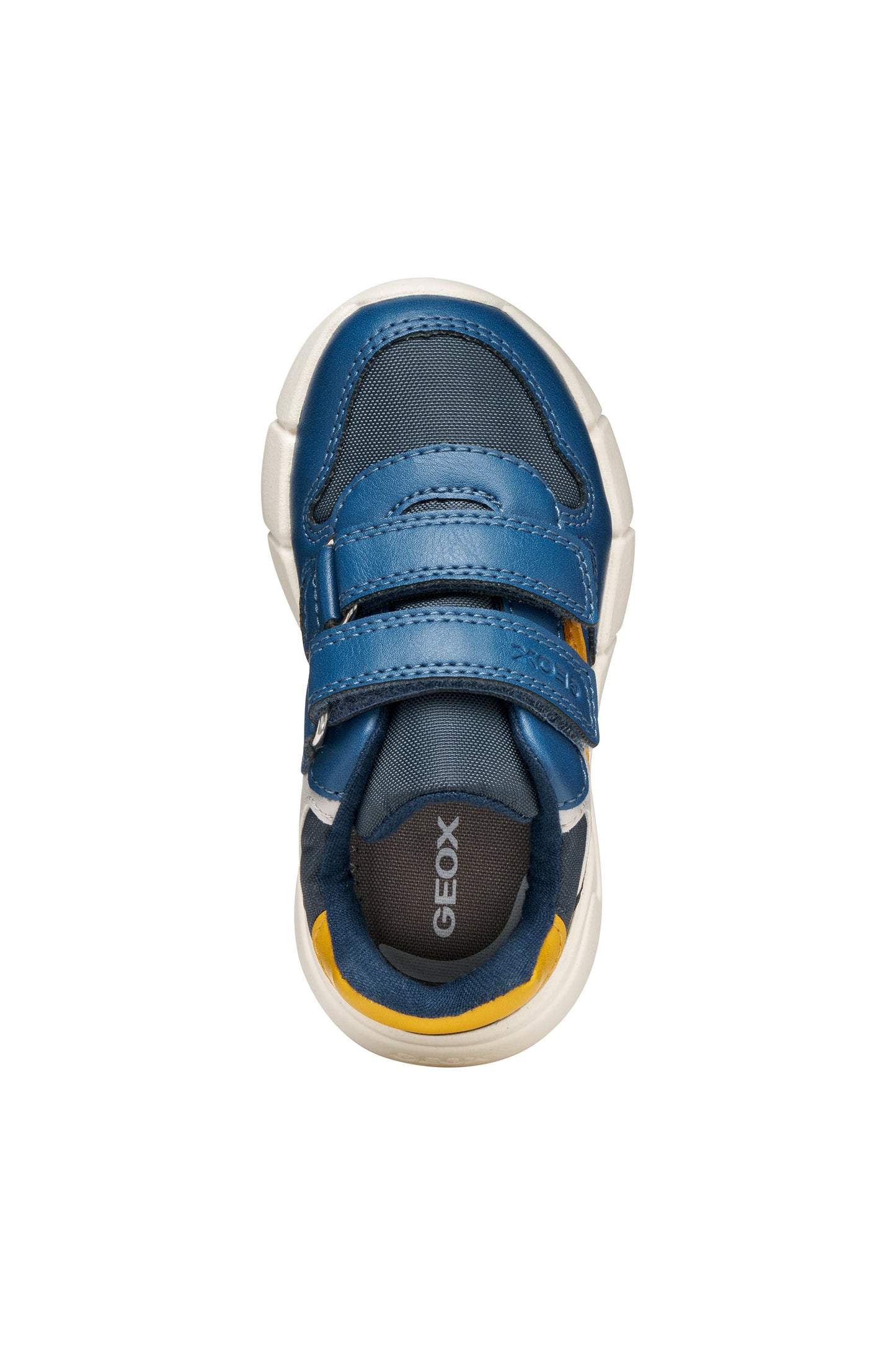 Geox Flexyper Mini Boys Blue Yellow Trainer