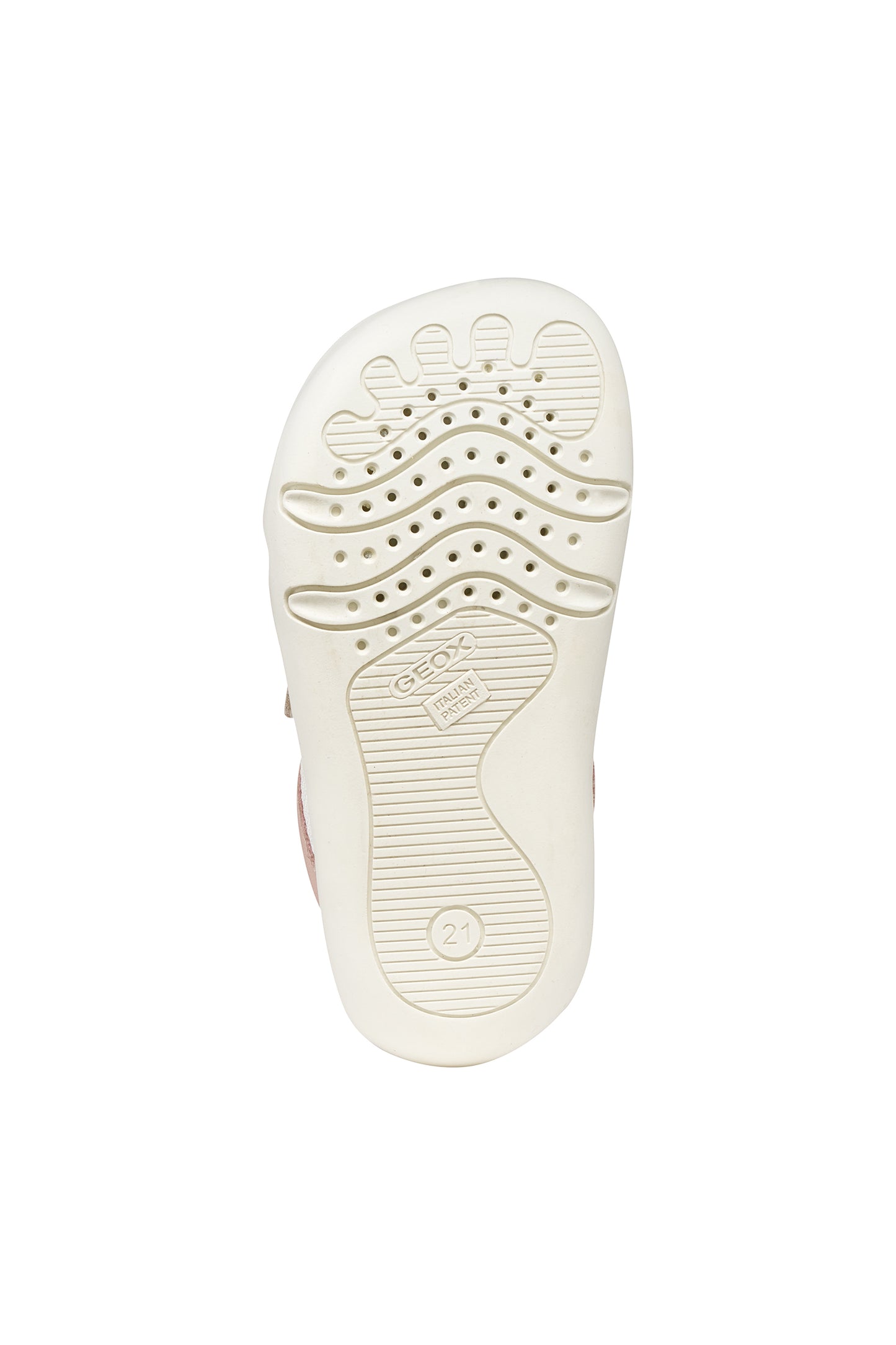 Geox SteppieUp Girls Light Rose White Barefoot Trainer