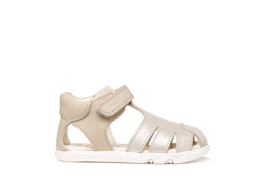 Geox Steppieup Girls Beige Barefoot Fisherman Sandal