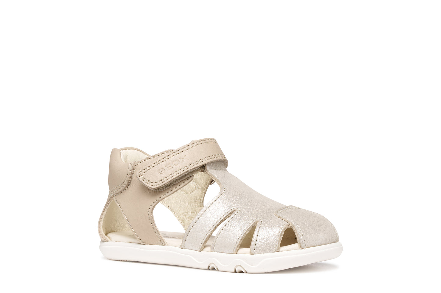 Geox Steppieup Girls Beige Barefoot Fisherman Sandal