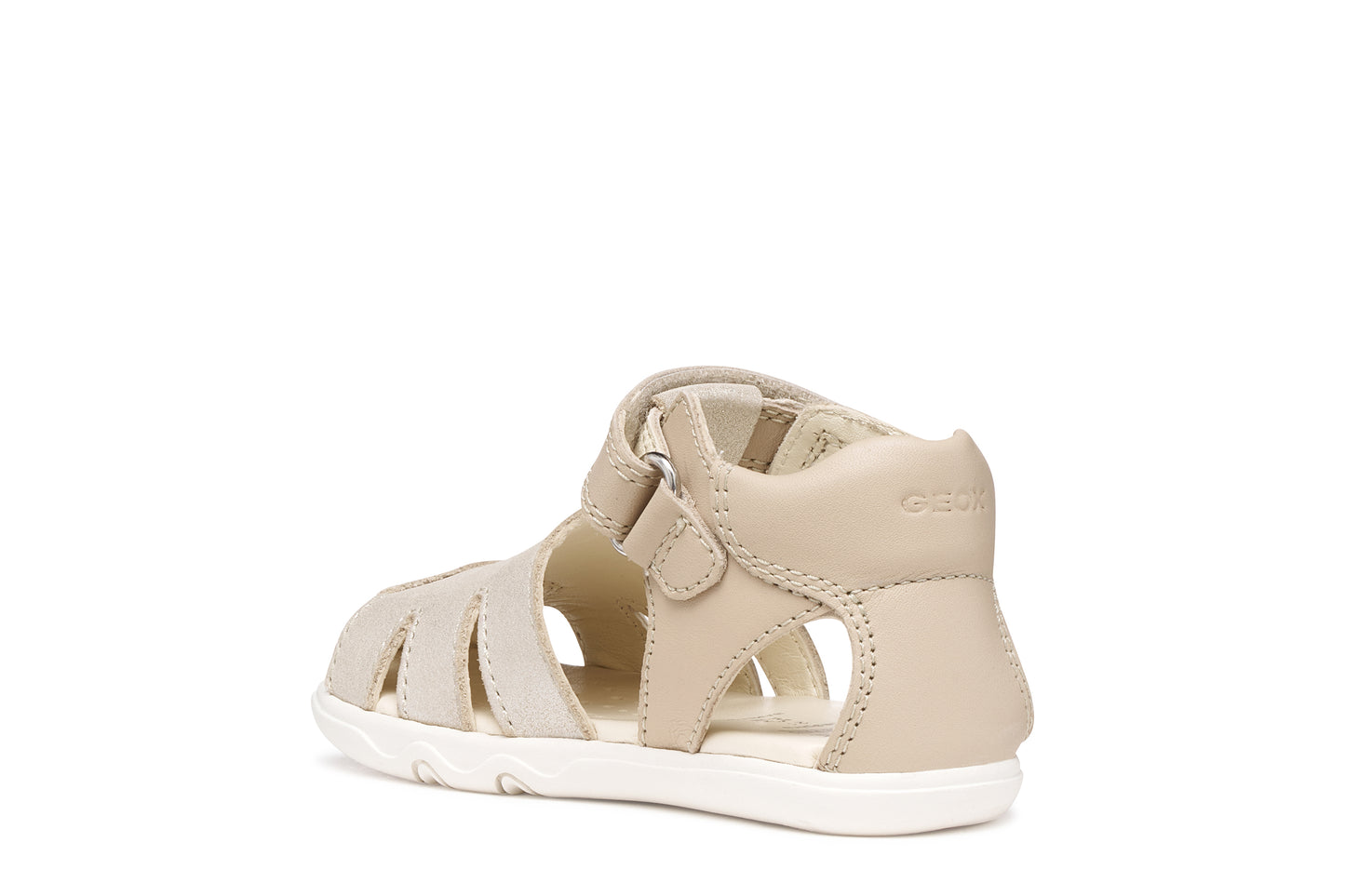Geox Steppieup Girls Beige Barefoot Fisherman Sandal