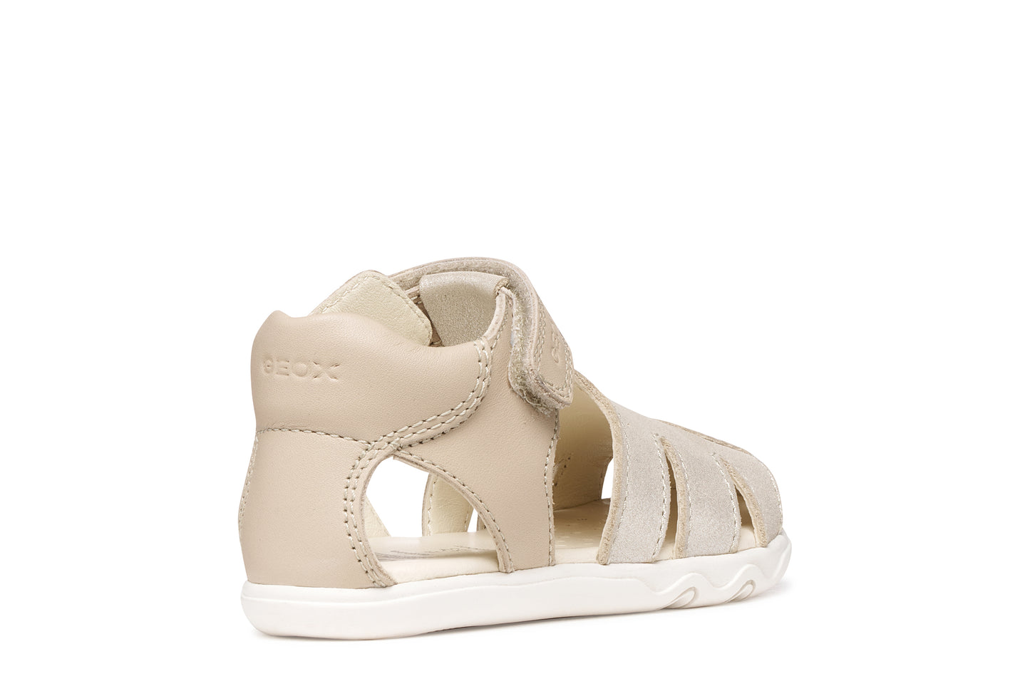 Geox Steppieup Girls Beige Barefoot Fisherman Sandal