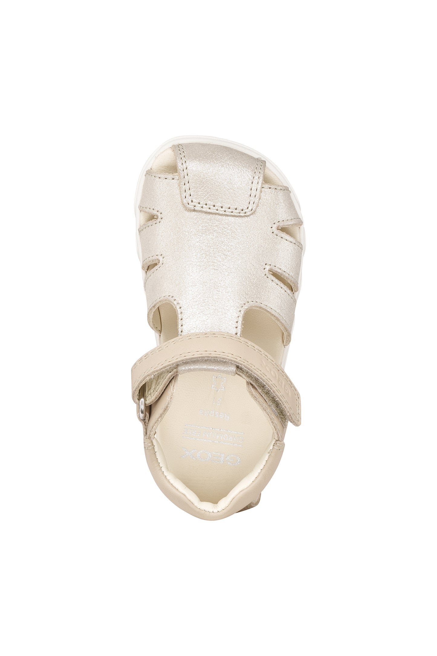 Geox Steppieup Girls Beige Barefoot Fisherman Sandal
