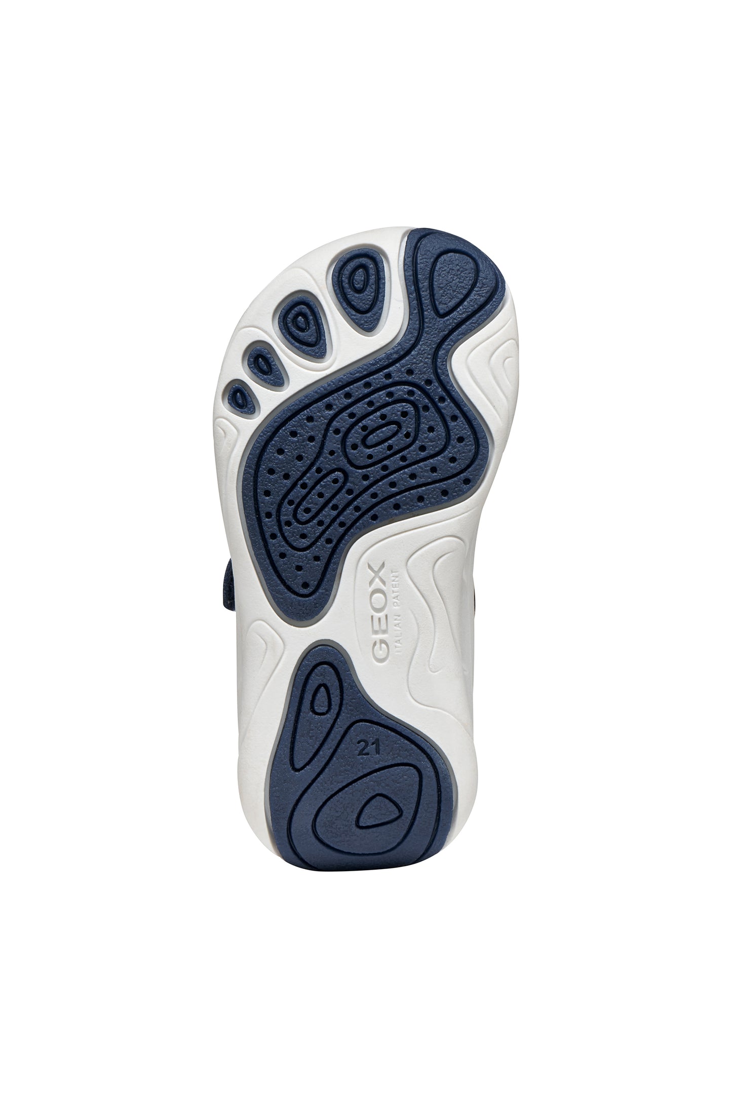 Geox Foot-Run Boys Navy White Barefoot Infant Trainer