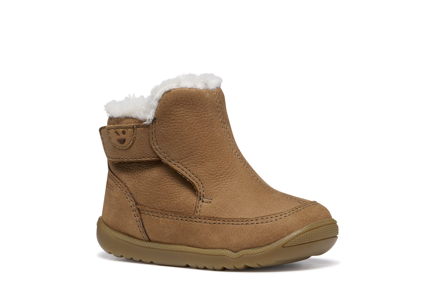 Geox Macchia Girls Tan Warm Lined Boot