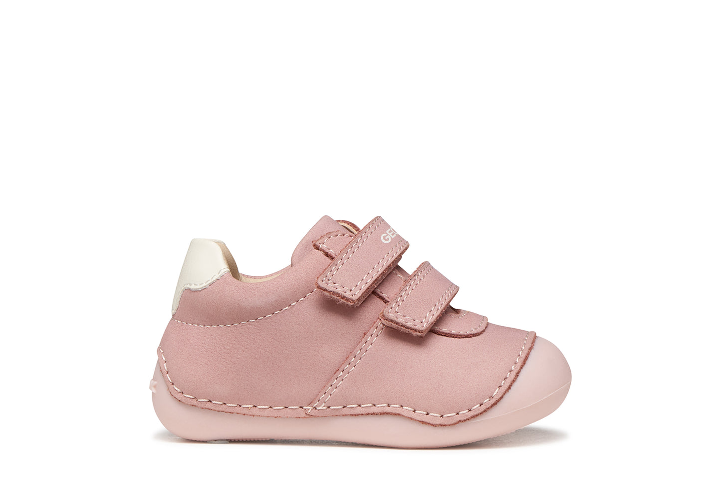 Geox Tutim Baby Girls Old Rose Off White Shoe