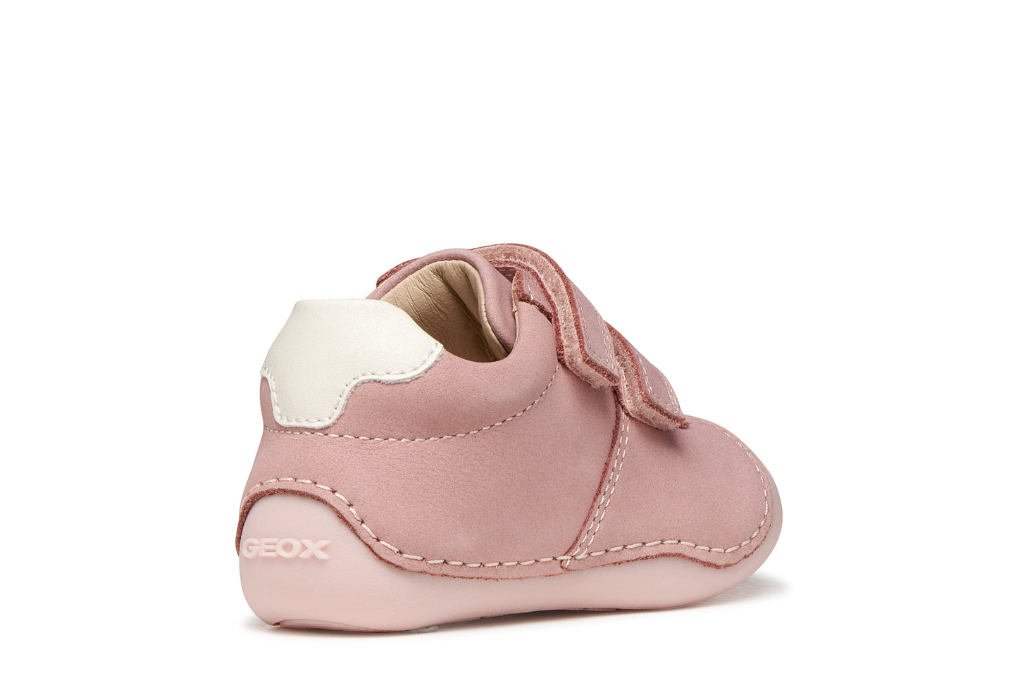 Geox Tutim Baby Girls Old Rose Off White Shoe