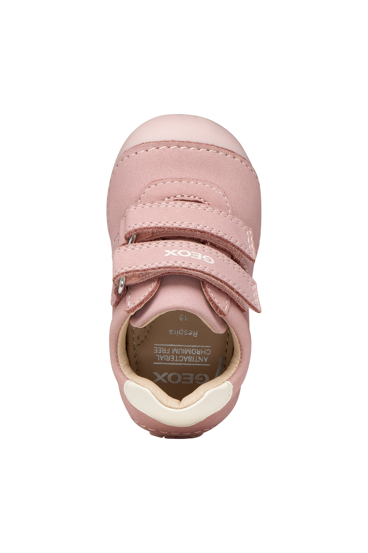 Geox Tutim Baby Girls Old Rose Off White Shoe