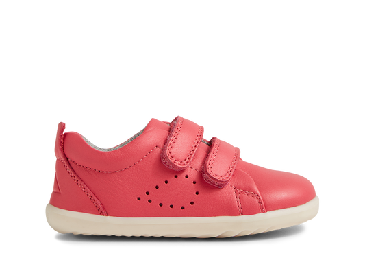 Bobux Grass Court Step Up Girls Radiant Raspberry Pink Trainer