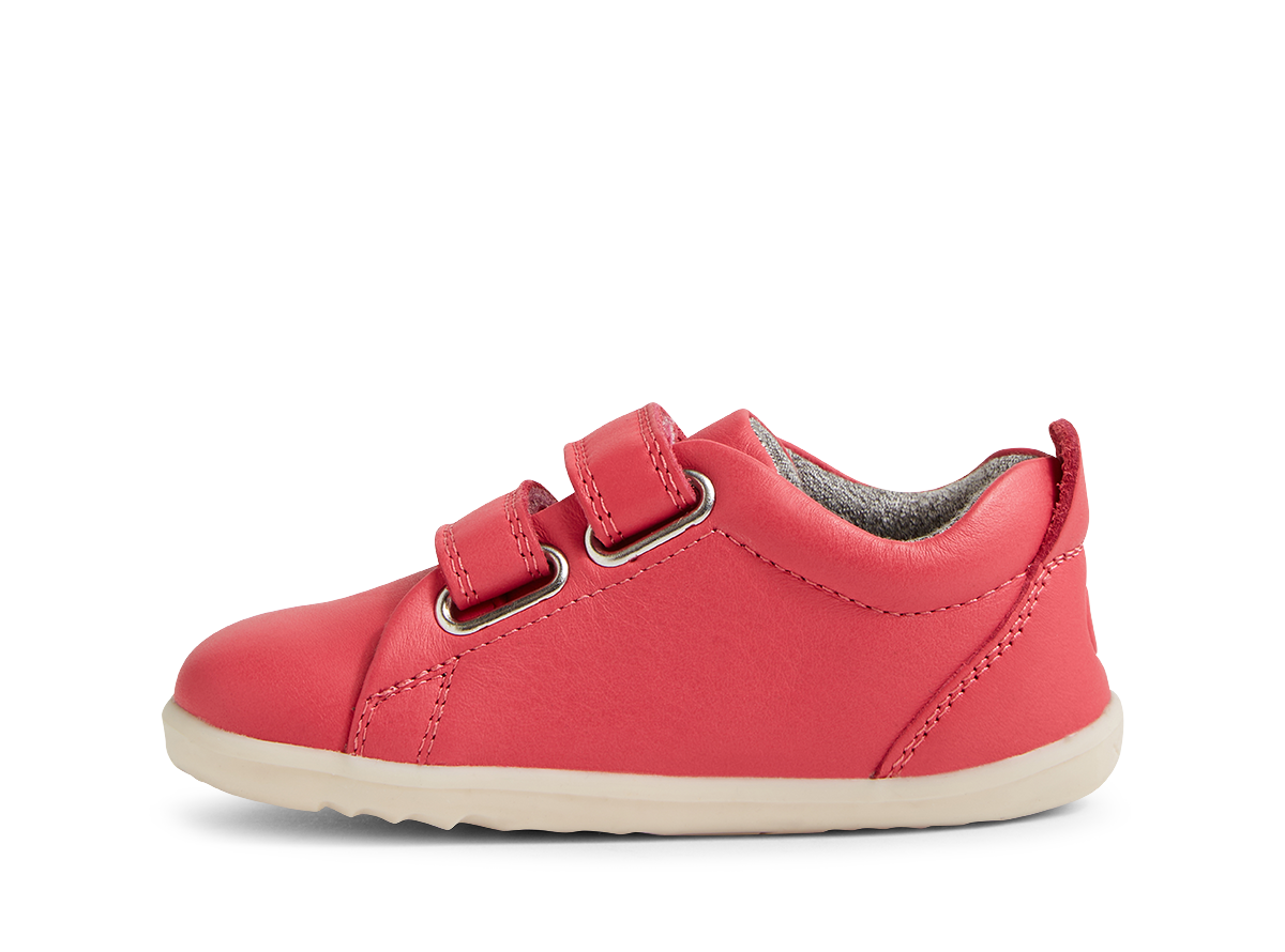Bobux Grass Court Step Up Girls Radiant Raspberry Pink Trainer