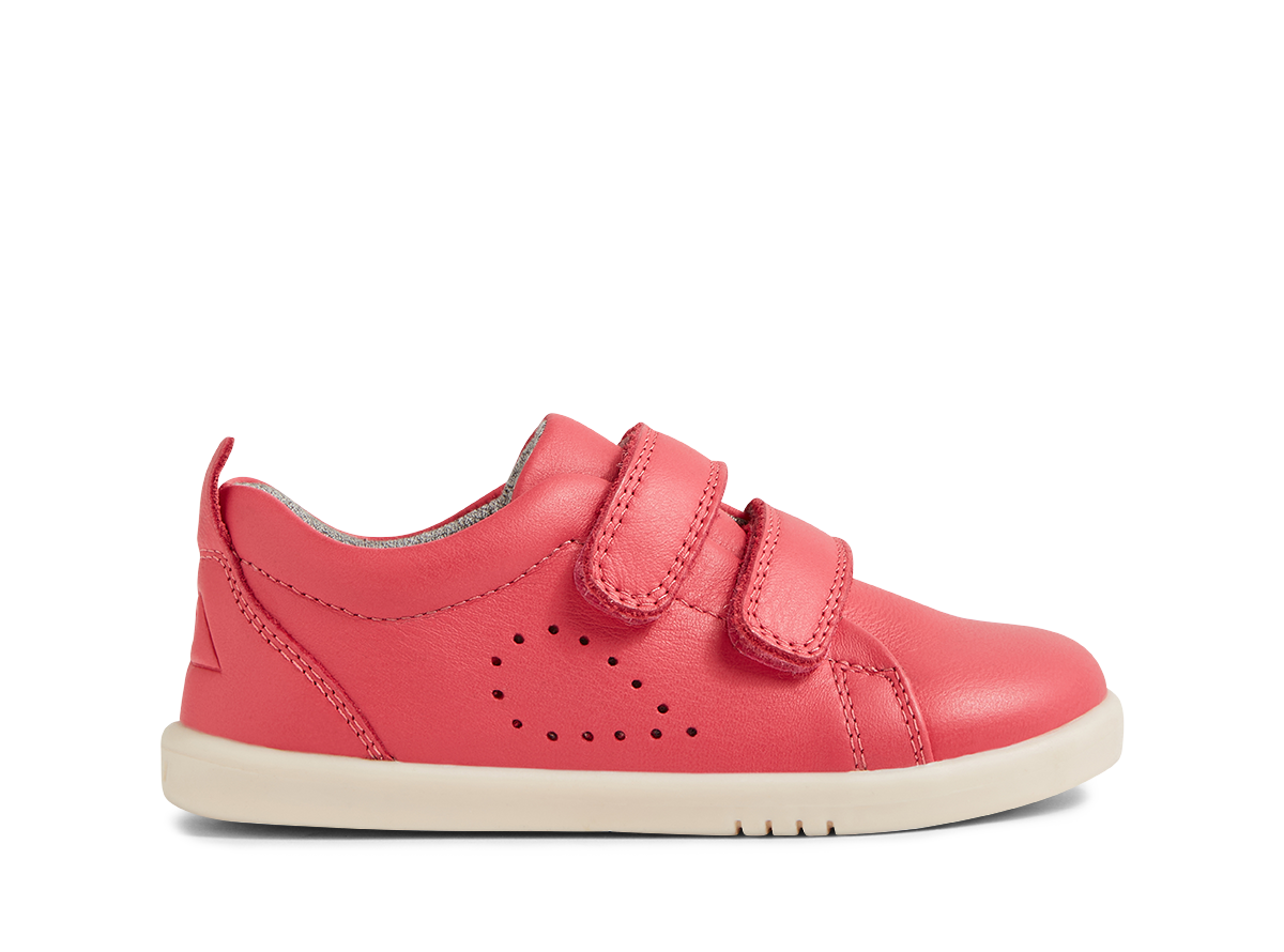 Bobux Grass Court I-Walk Girls Radiant Raspberry Pink Trainer