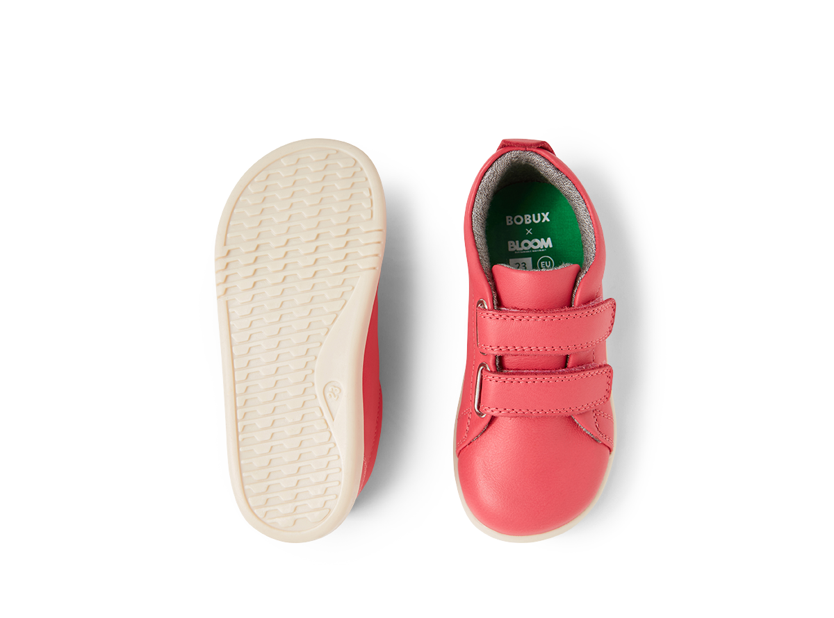 Bobux Grass Court I-Walk Girls Radiant Raspberry Pink Trainer
