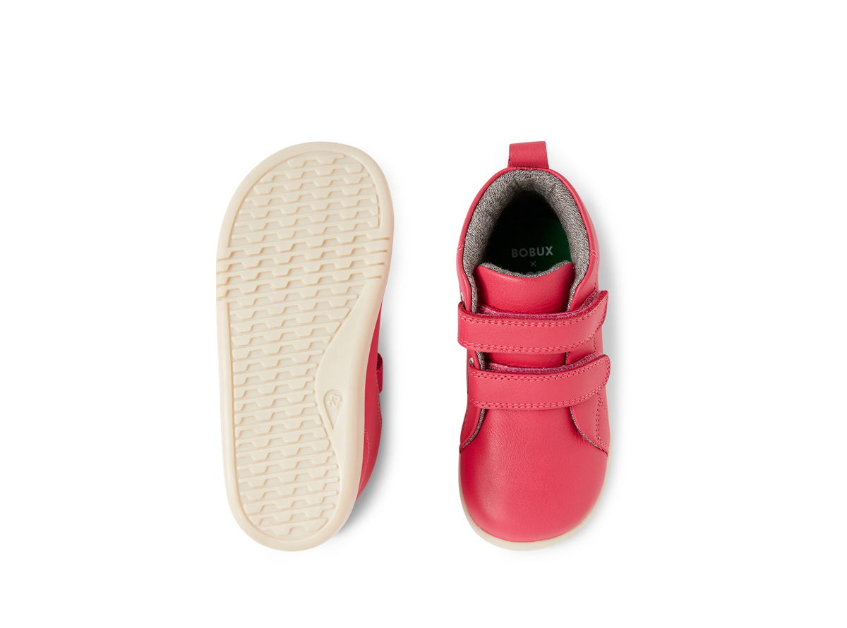 Bobux Grass Court High I-Walk Girls Radiant Raspberry Pink Boot