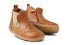 Bobux Billie Step Up Girls Tan Gold Chelsea Boot