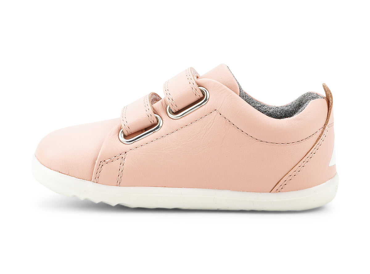 Bobux Grass Court Infants Girls Seashell Pink Trainer Shoe