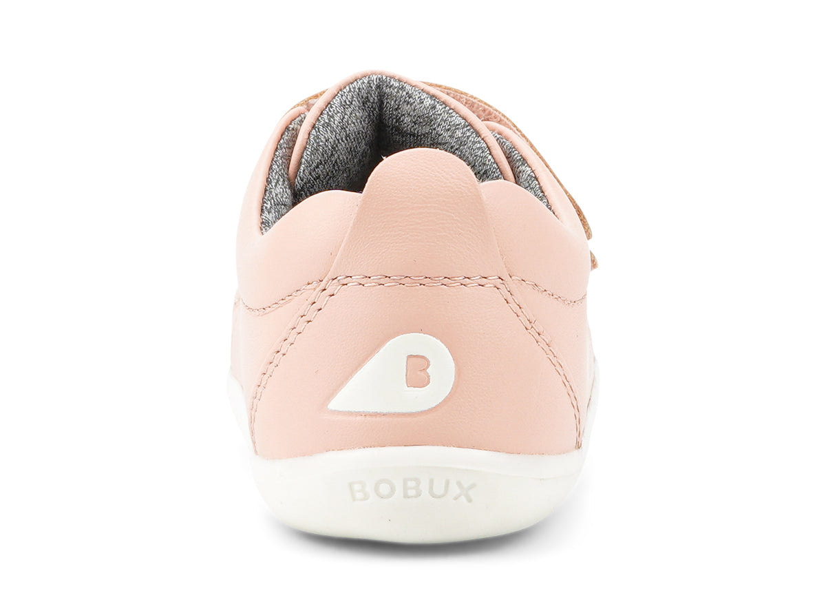 Bobux Grass Court Infants Girls Seashell Pink Trainer Shoe