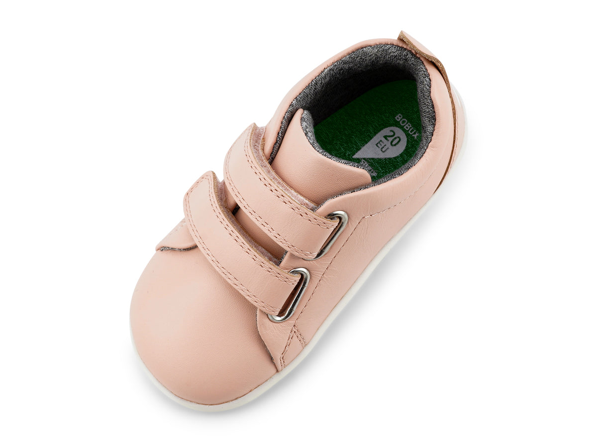 Bobux Grass Court Infants Girls Seashell Pink Trainer Shoe