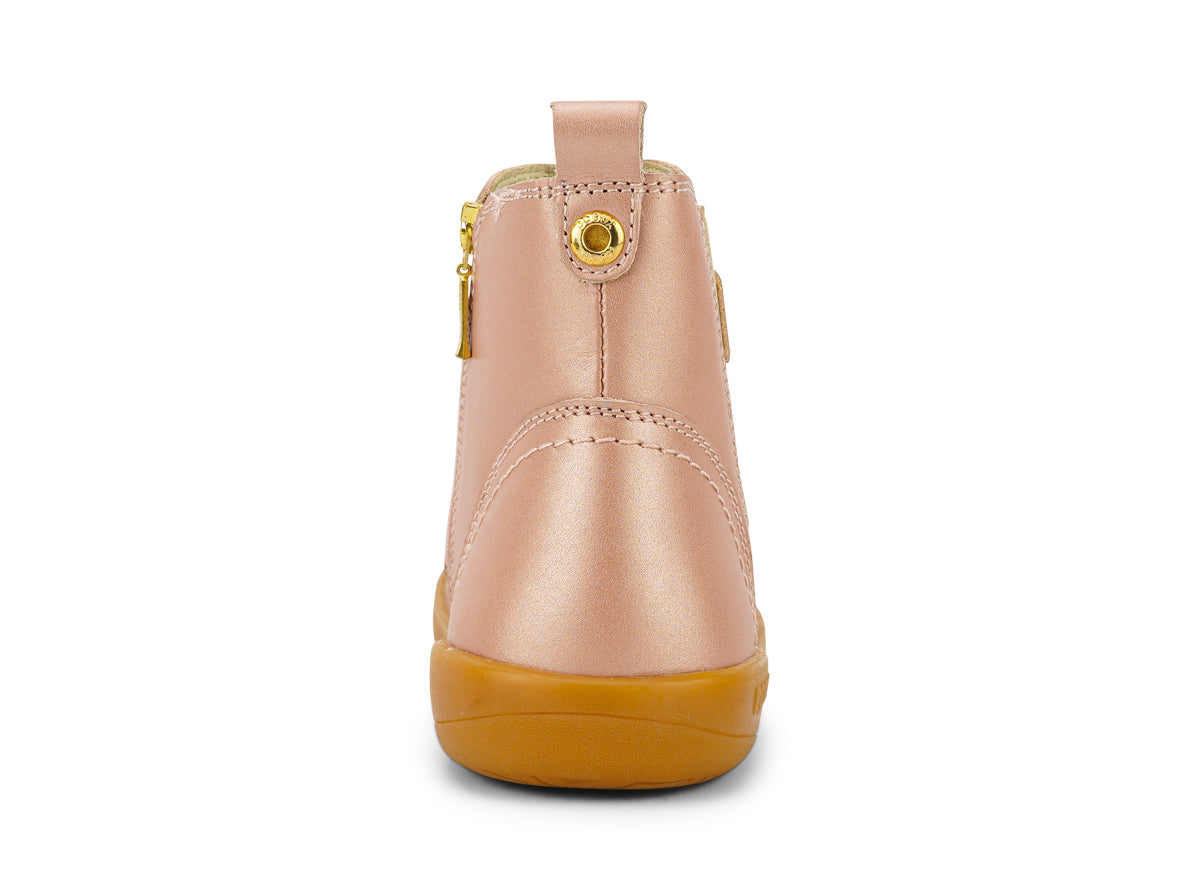 Bobux Jodhpur Kid Plus Girls Rose Gold Chelsea Boot