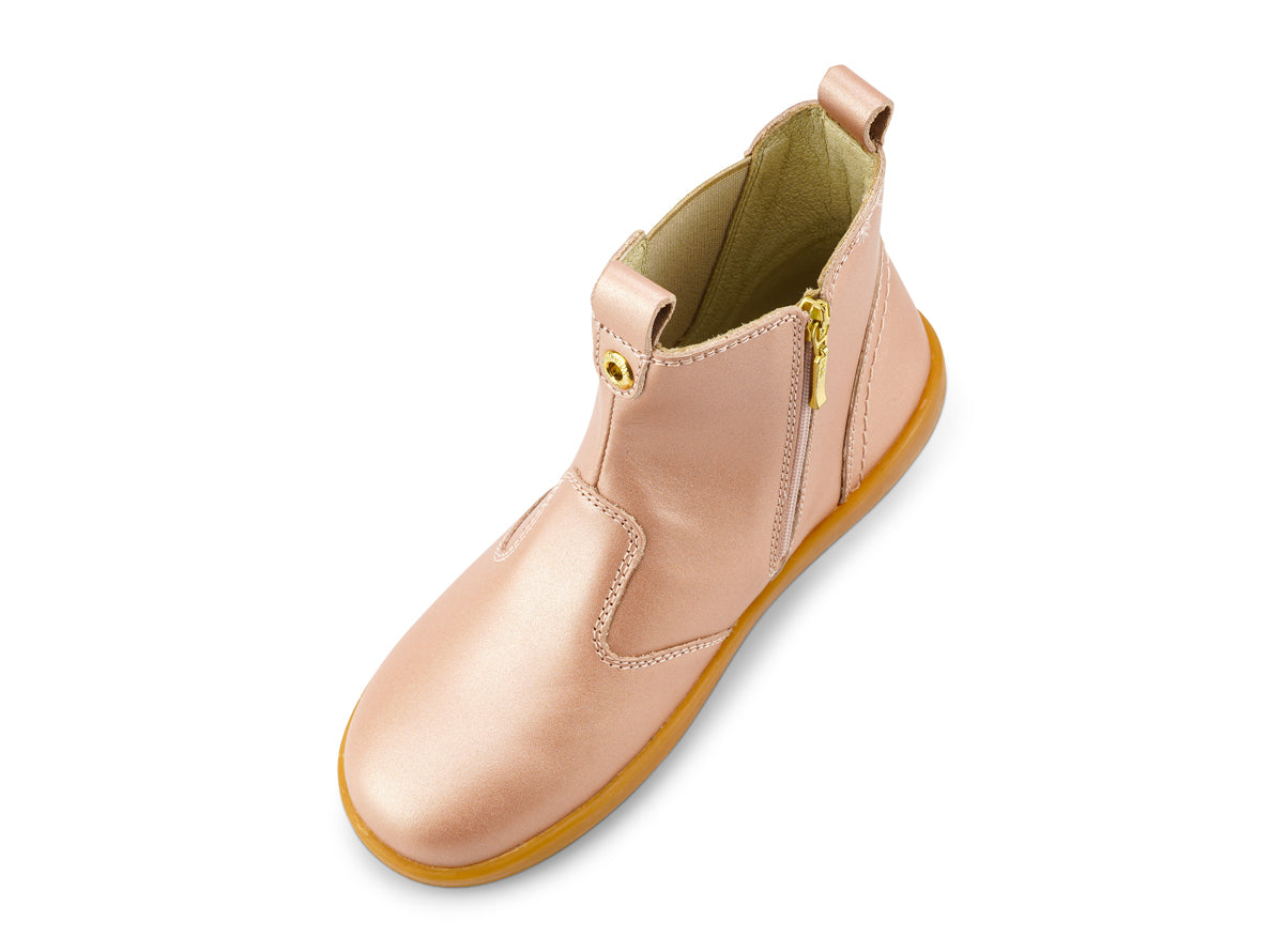 Bobux Jodhpur Kid Plus Girls Rose Gold Chelsea Boot