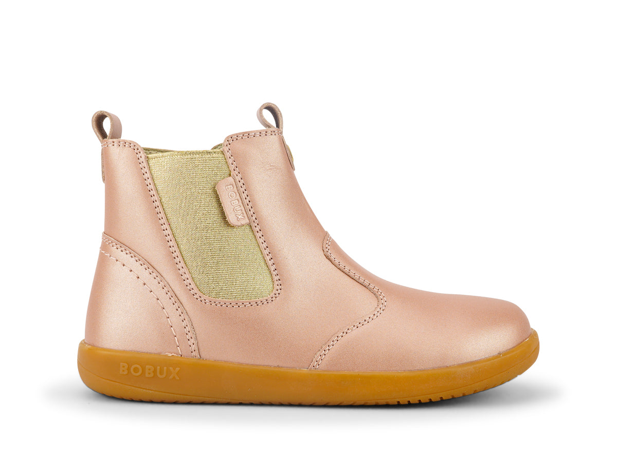 Bobux Jodhpur Kid Plus Girls Rose Gold Chelsea Boot
