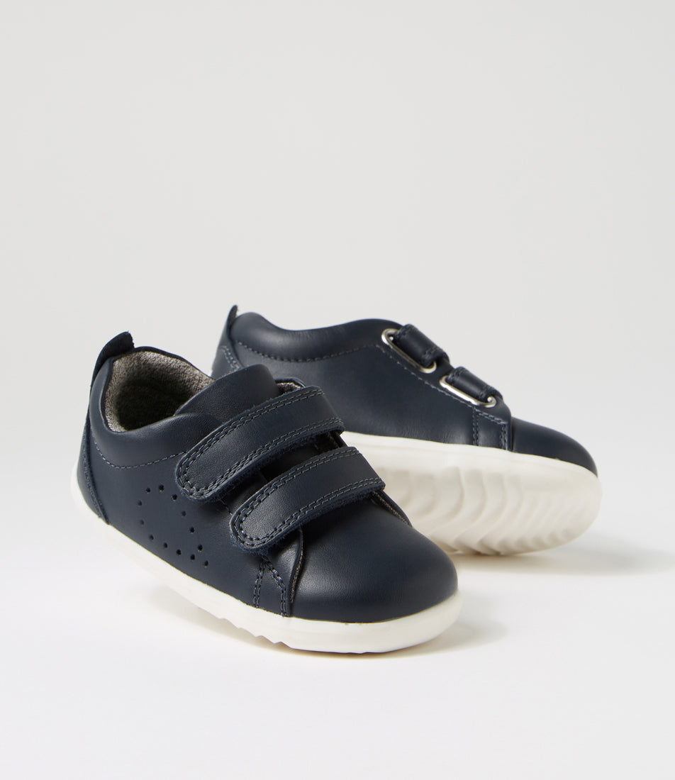 Bobux Grass Court Step Up Infant Boys Navy Shoe