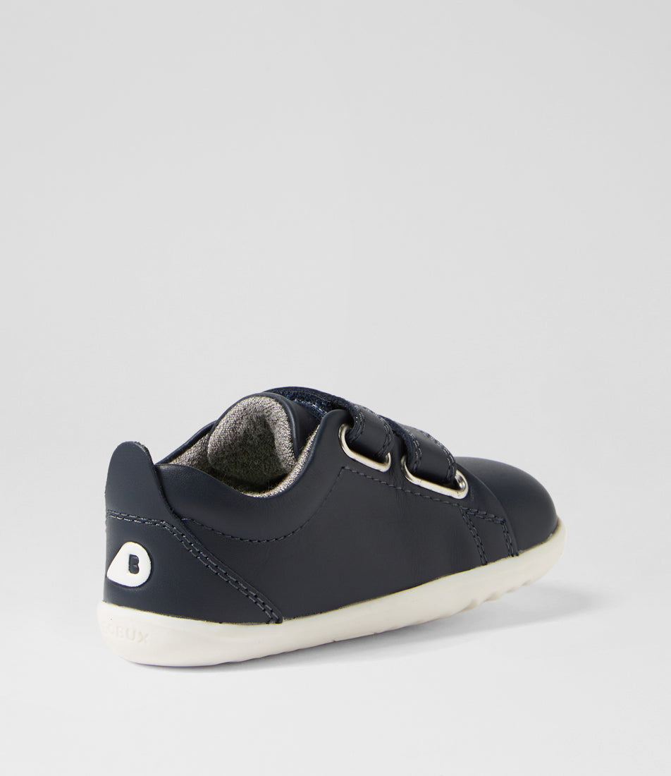 Bobux Grass Court Step Up Infant Boys Navy Shoe