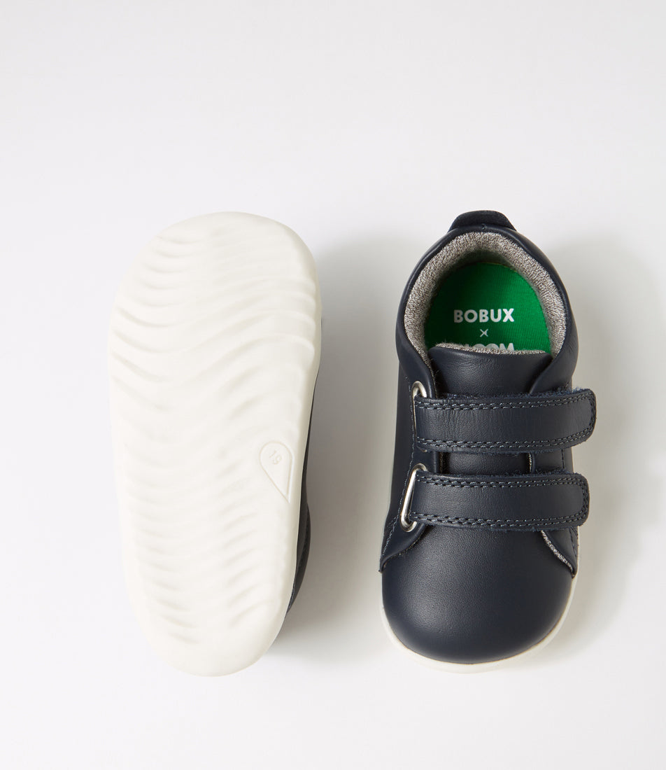 Bobux Grass Court Step Up Infant Boys Navy Shoe