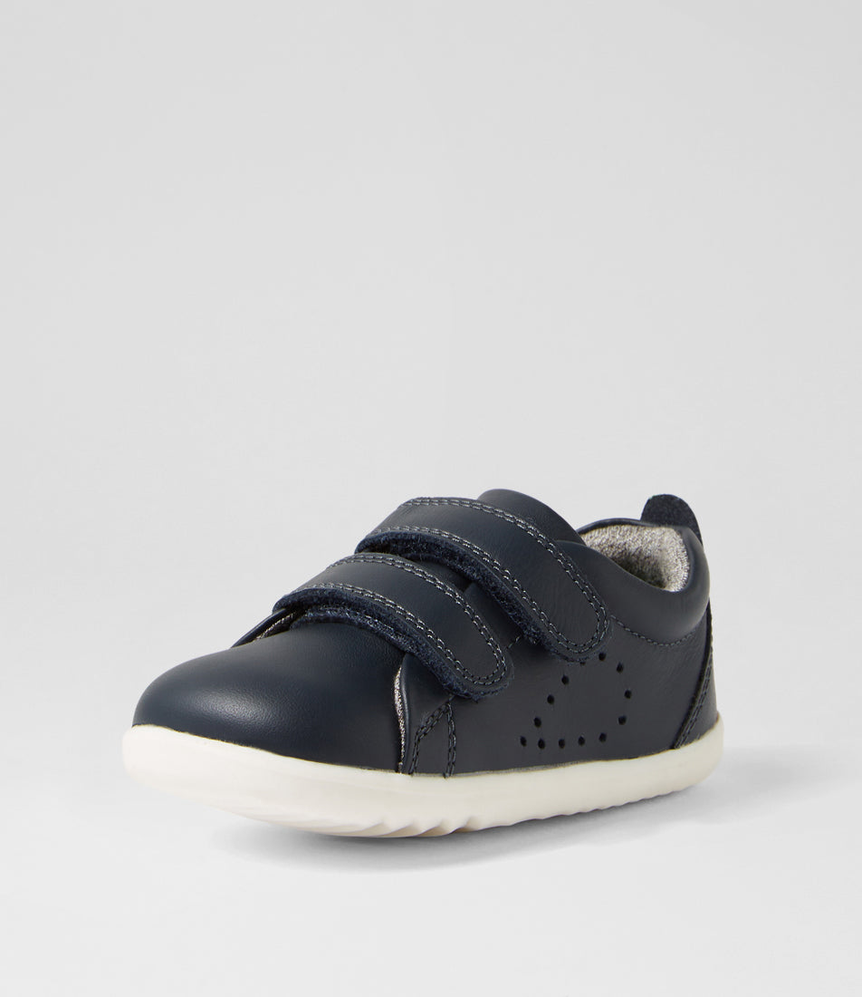 Bobux Grass Court Step Up Infant Boys Navy Shoe