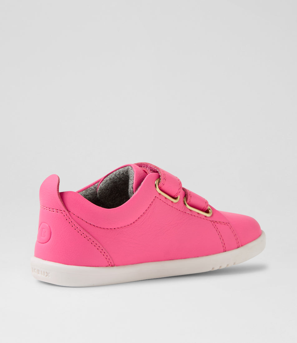 Bobux Grass Court I-Walk Girls Pink Lemonade Trainer