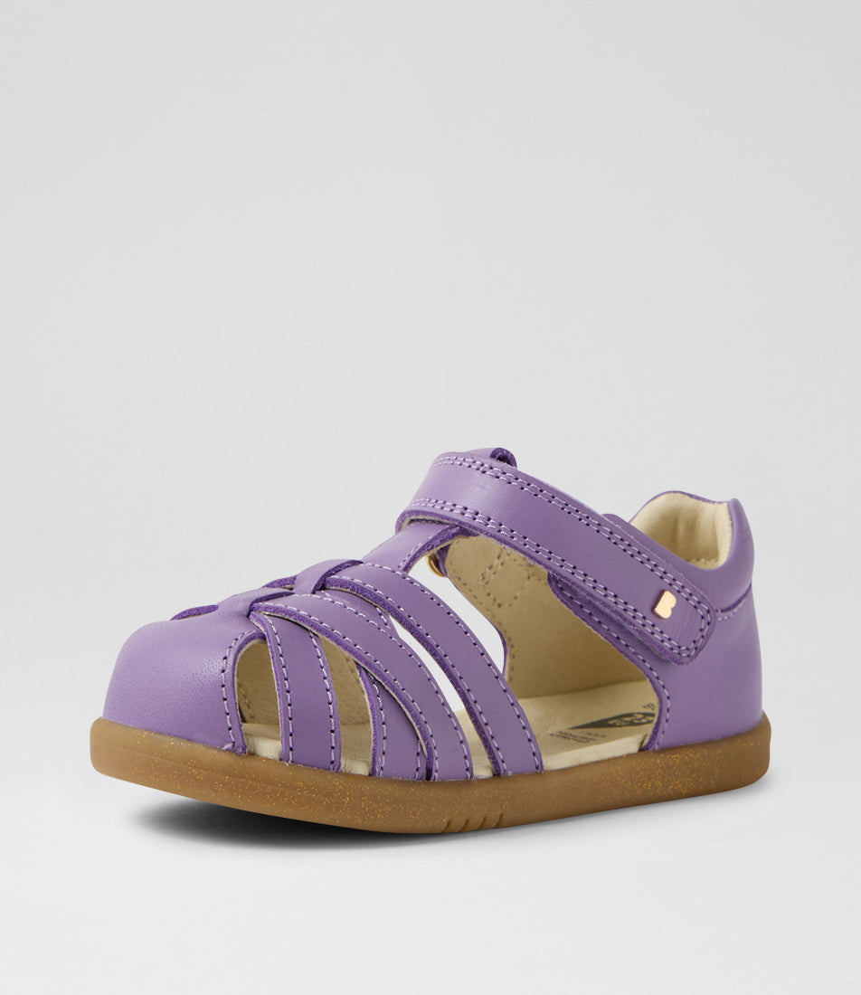 Bobux Cross Jump I-Walk Girls Purple Closed Toe Sandal