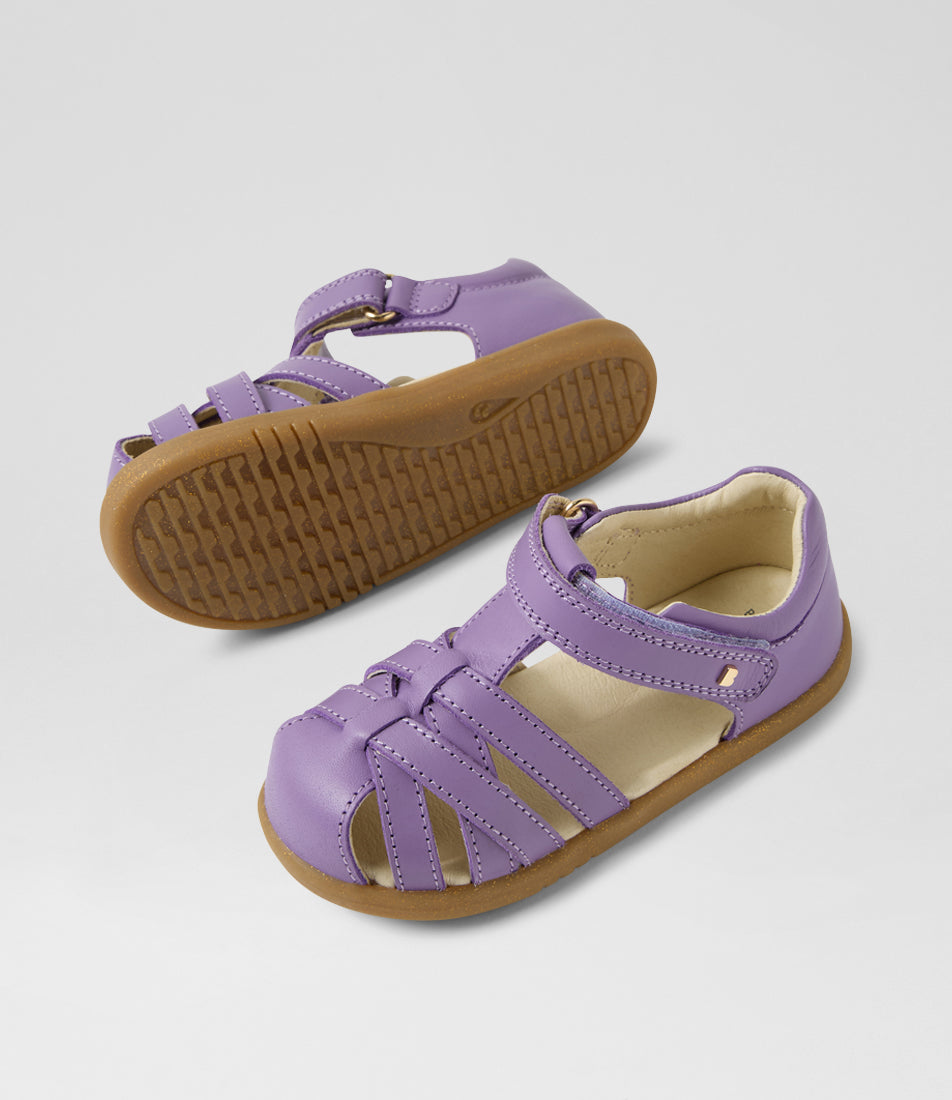 Bobux Cross Jump I-Walk Girls Purple Closed Toe Sandal