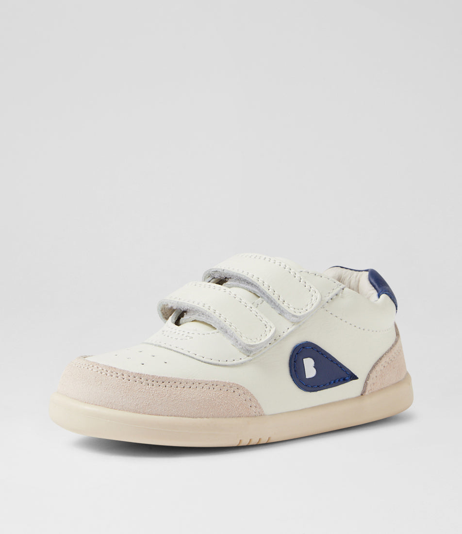 Bobux Champ I-Walk Boys White Blue Trainer