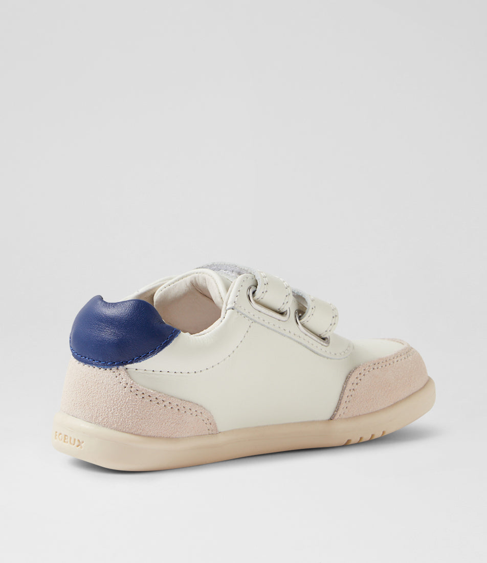 Bobux Champ I-Walk Boys White Blue Trainer