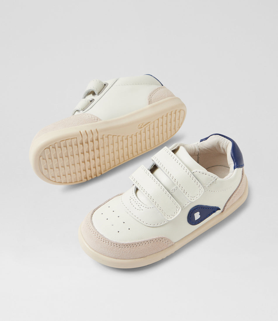 Bobux Champ I-Walk Boys White Blue Trainer