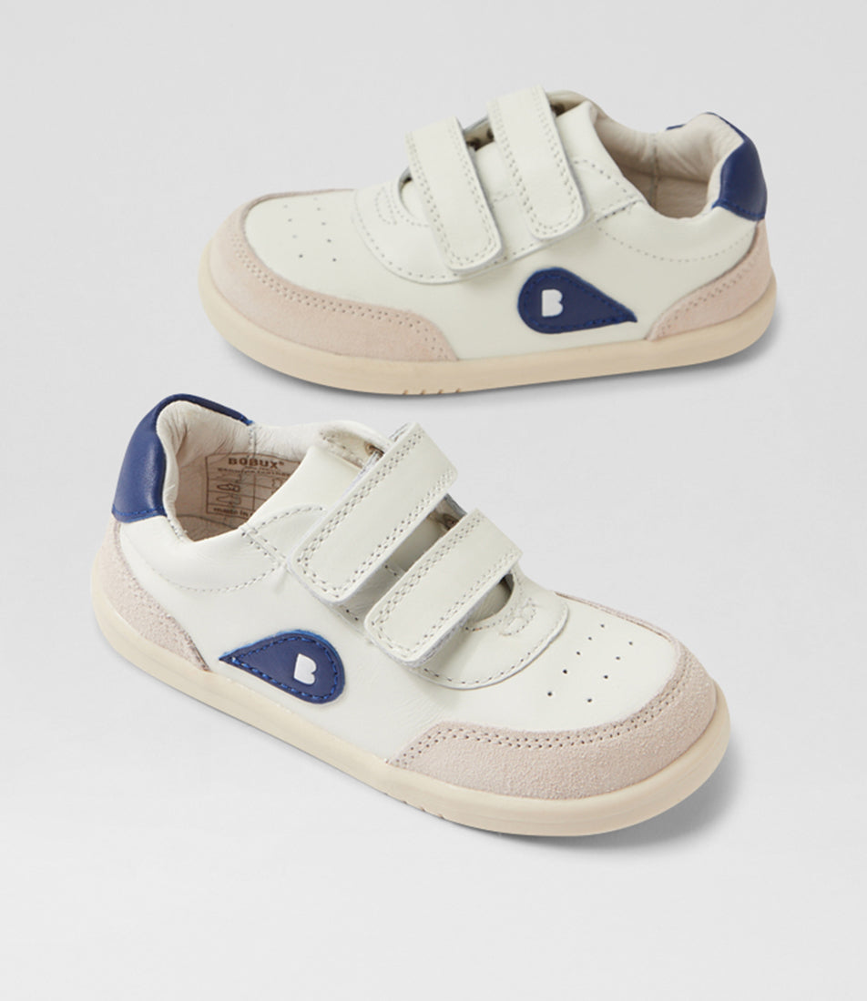 Bobux Champ I-Walk Boys White Blue Trainer