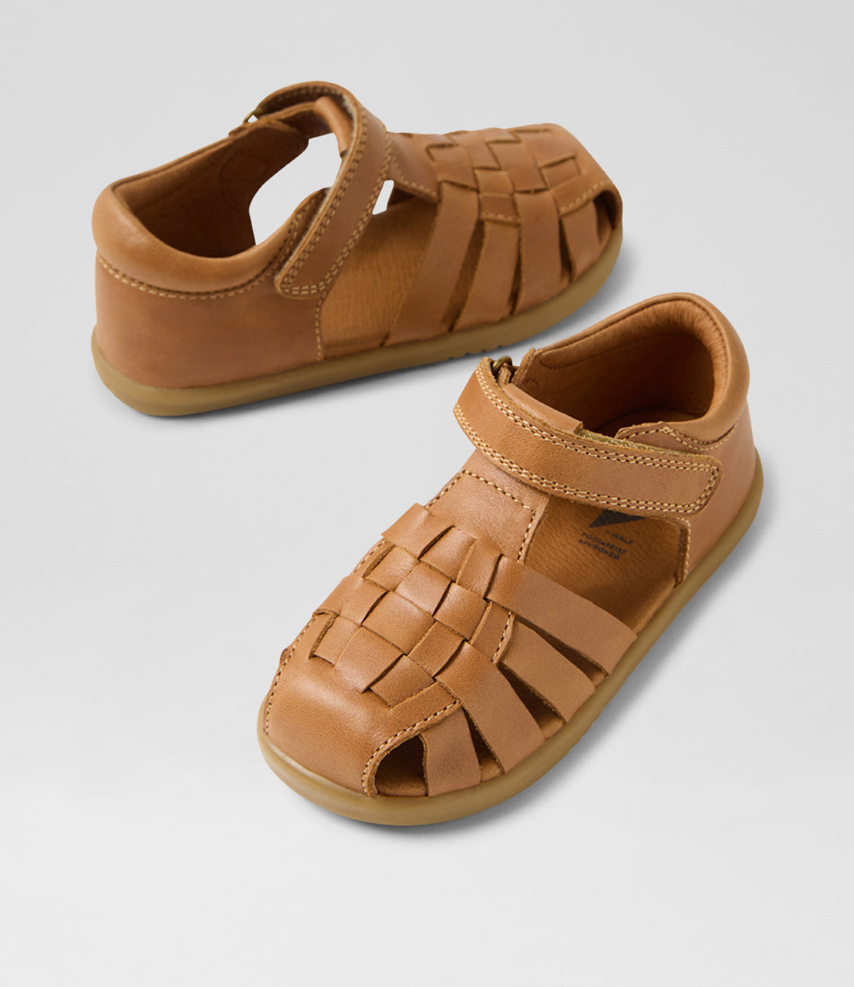 Bobux Harbour I Walk Boys Caramel Fisherman Sandal