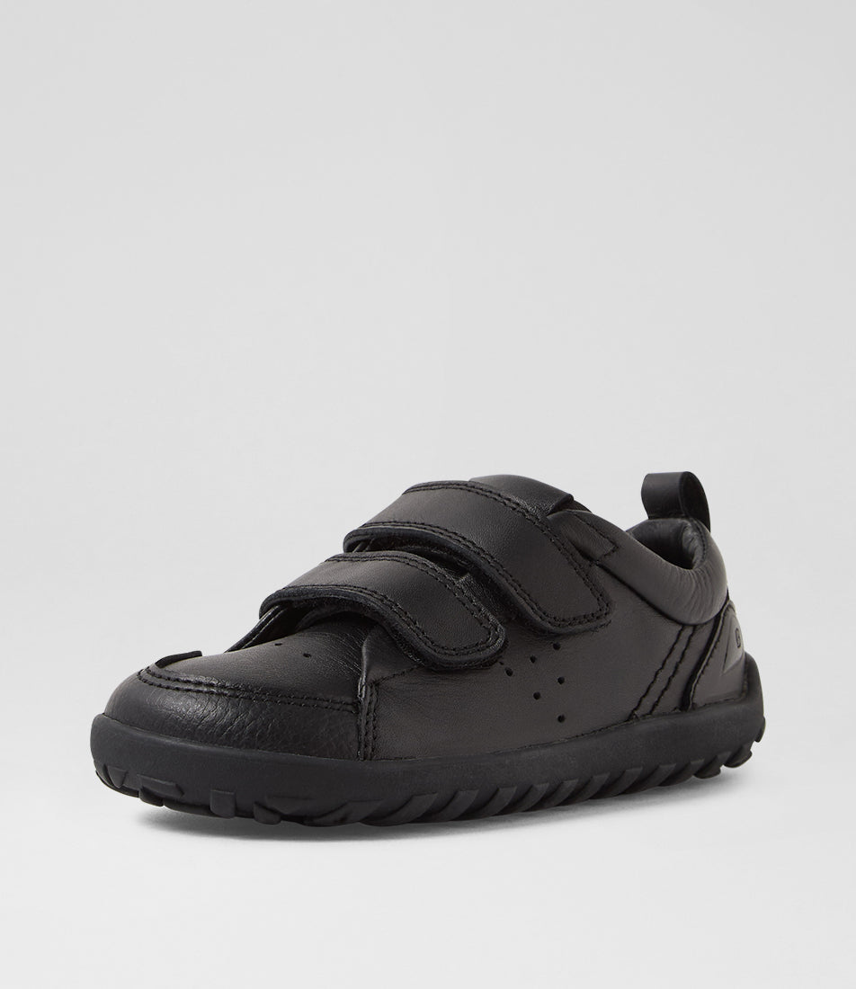 Bobux Ripley Boys Black Barefoot School Shoe