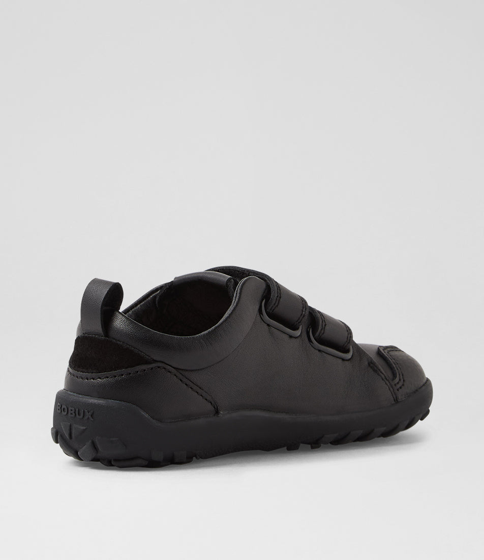 Bobux Ripley Boys Black Barefoot School Shoe