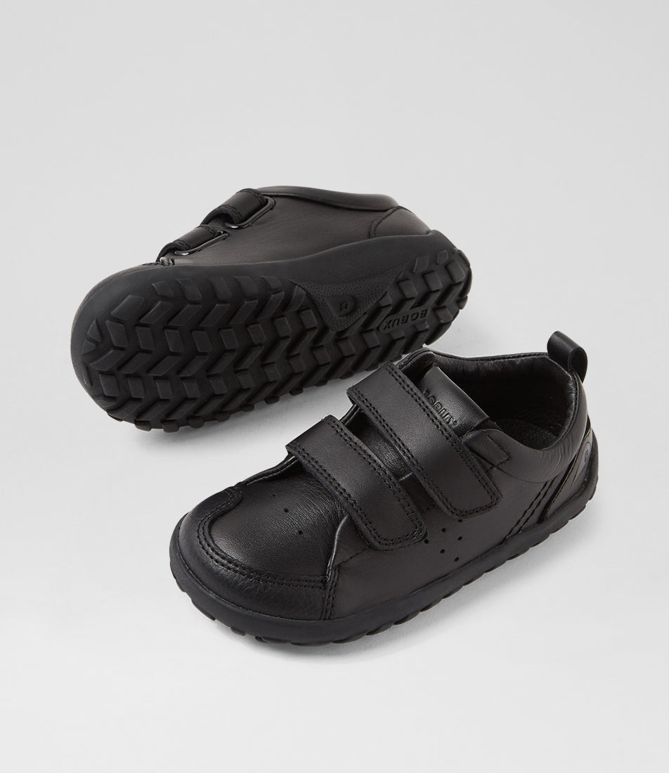 Bobux Ripley Boys Black Barefoot School Shoe